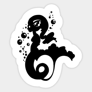 Mermaid Silhouette Sticker